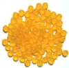 100 6mm Matte Yellow Round Glass Beads